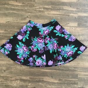 Zumiez Floral Print Skater Skirt